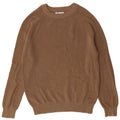 Zara Herre sweater med rund hals, medium brun bomuld