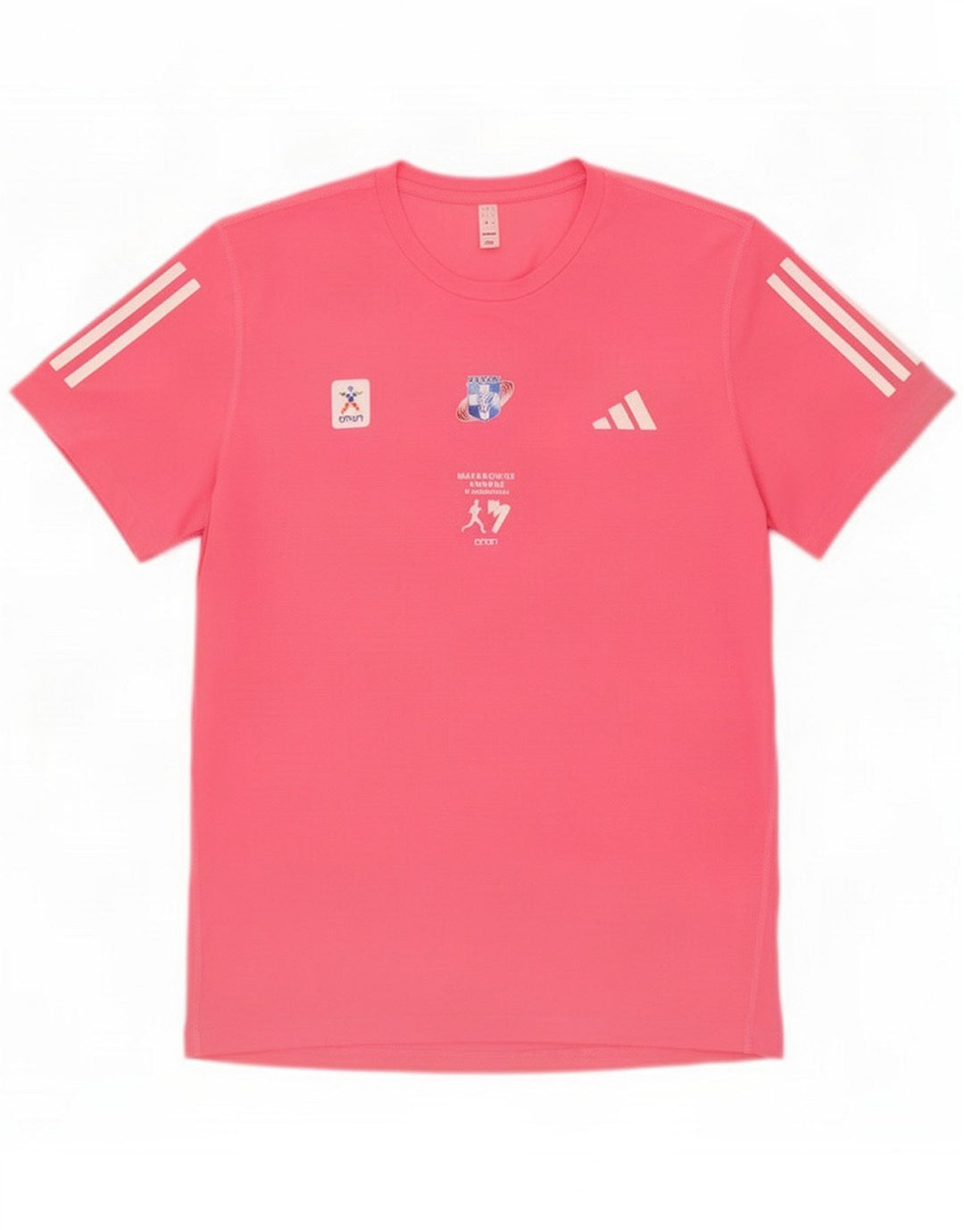 Adidas Grafisk T-shirt top til mænd Large Pink Polyester