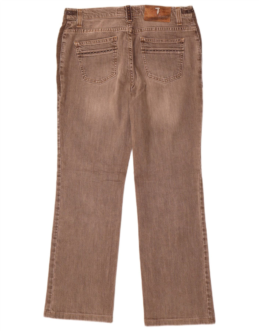 TRUSSARDI Lige jeans til kvinder W28 L28 brun bomuld