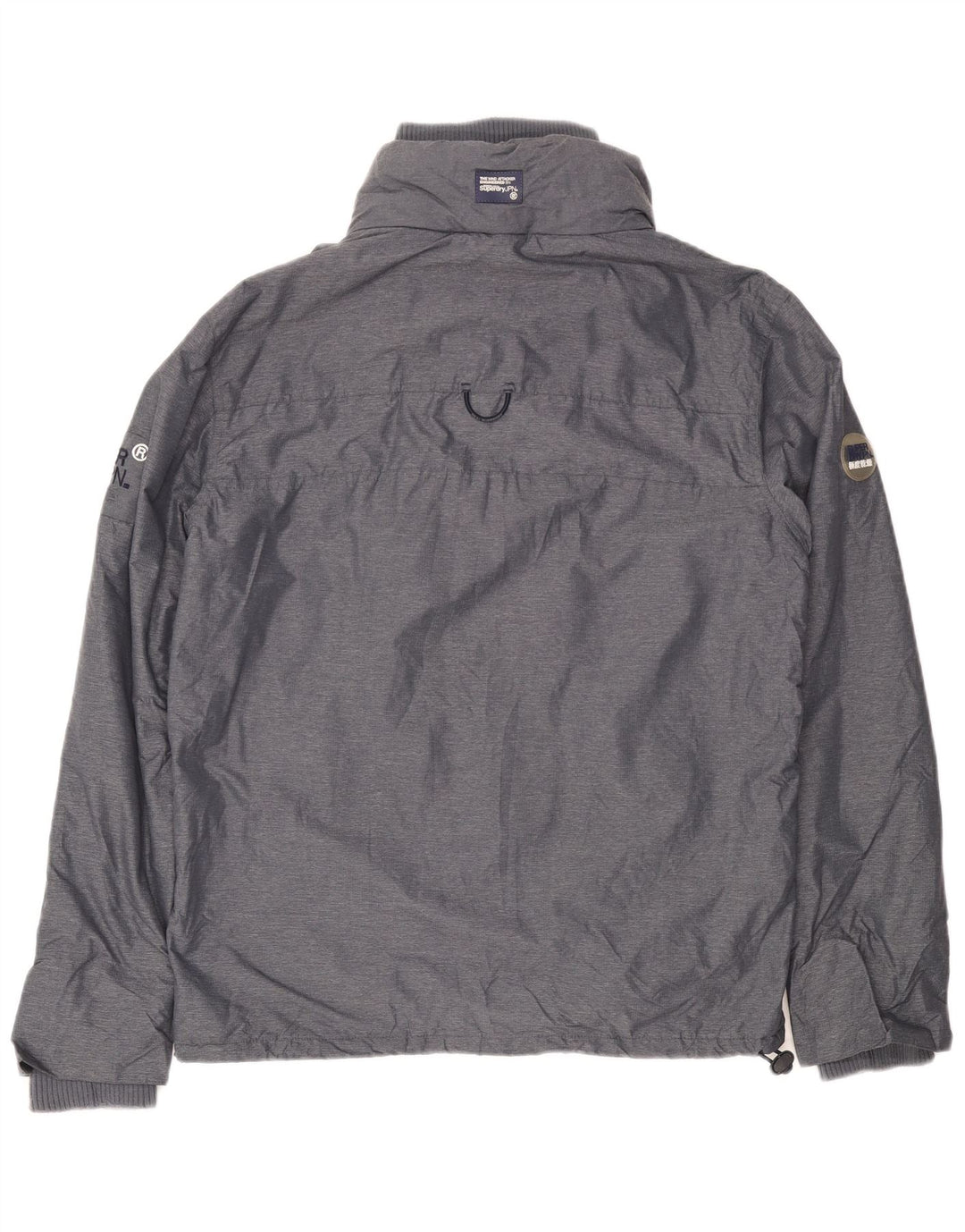 Superdry Herre grafisk vindjakke UK 42 XL Grå polyester
