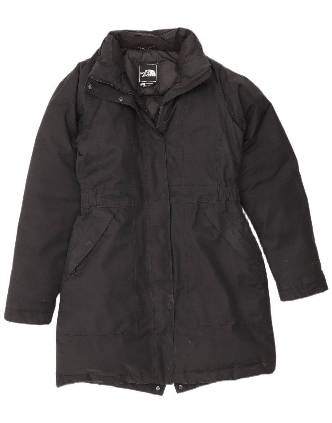 The North Face Dame Polstret Frakke UK 10 Small Black Bomuld