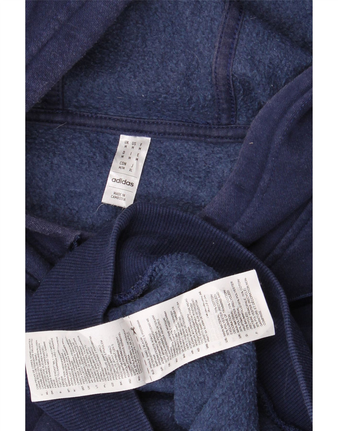 ADIDAS Hættetrøje til mænd Medium marineblå bomuld