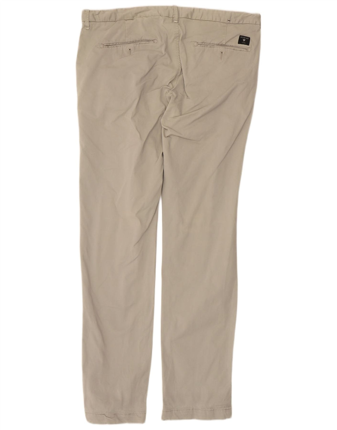 GUESS Slim Chino Bukser til mænd W36 L33 Beige Bomuld