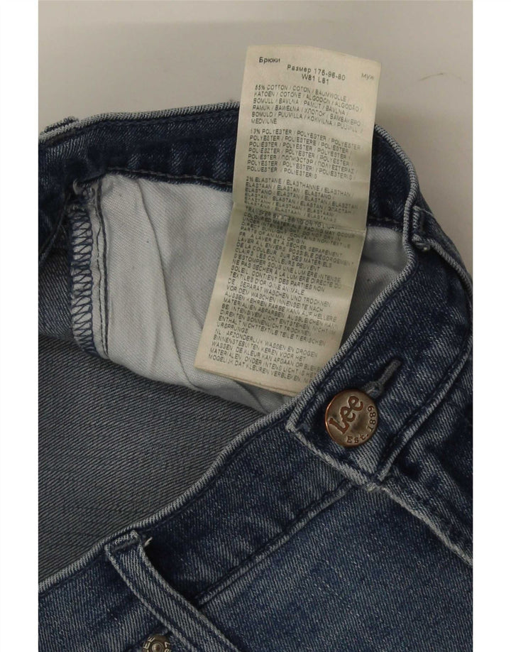 Lee Herre Luke Slim Jeans W32 L32 Blå Bomuld