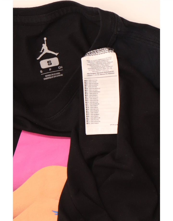 NIKE grafisk t-shirt top til mænd, lille sort farveblok bomuld