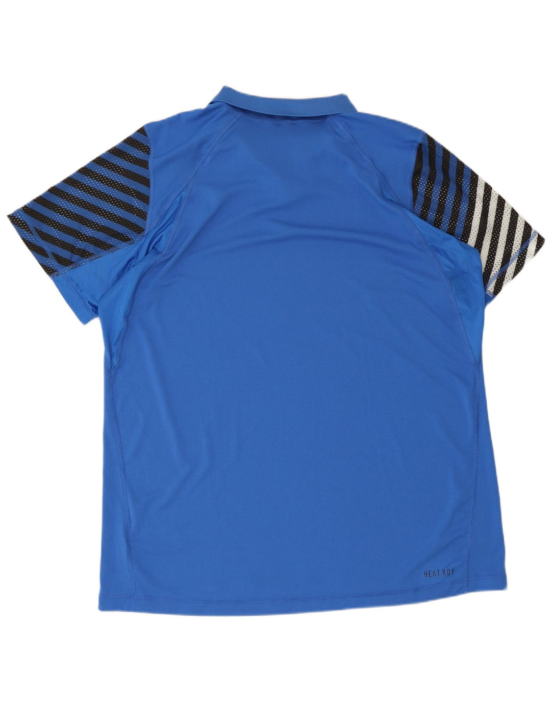 Adidas Polo Shirt til mænd 2XL blå stribet polyester