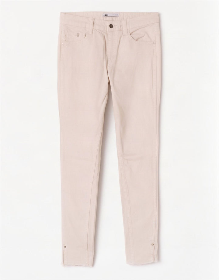 Zara Dame Skinny Jeans EU 38 Small W28 L27 Hvid