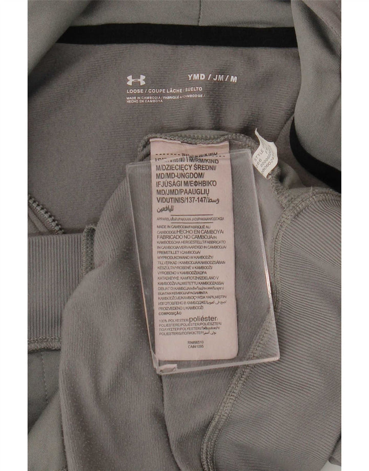 Under Armour Boys Hættetrøje med lynlås 9-10 år Medium Grey Colourblock