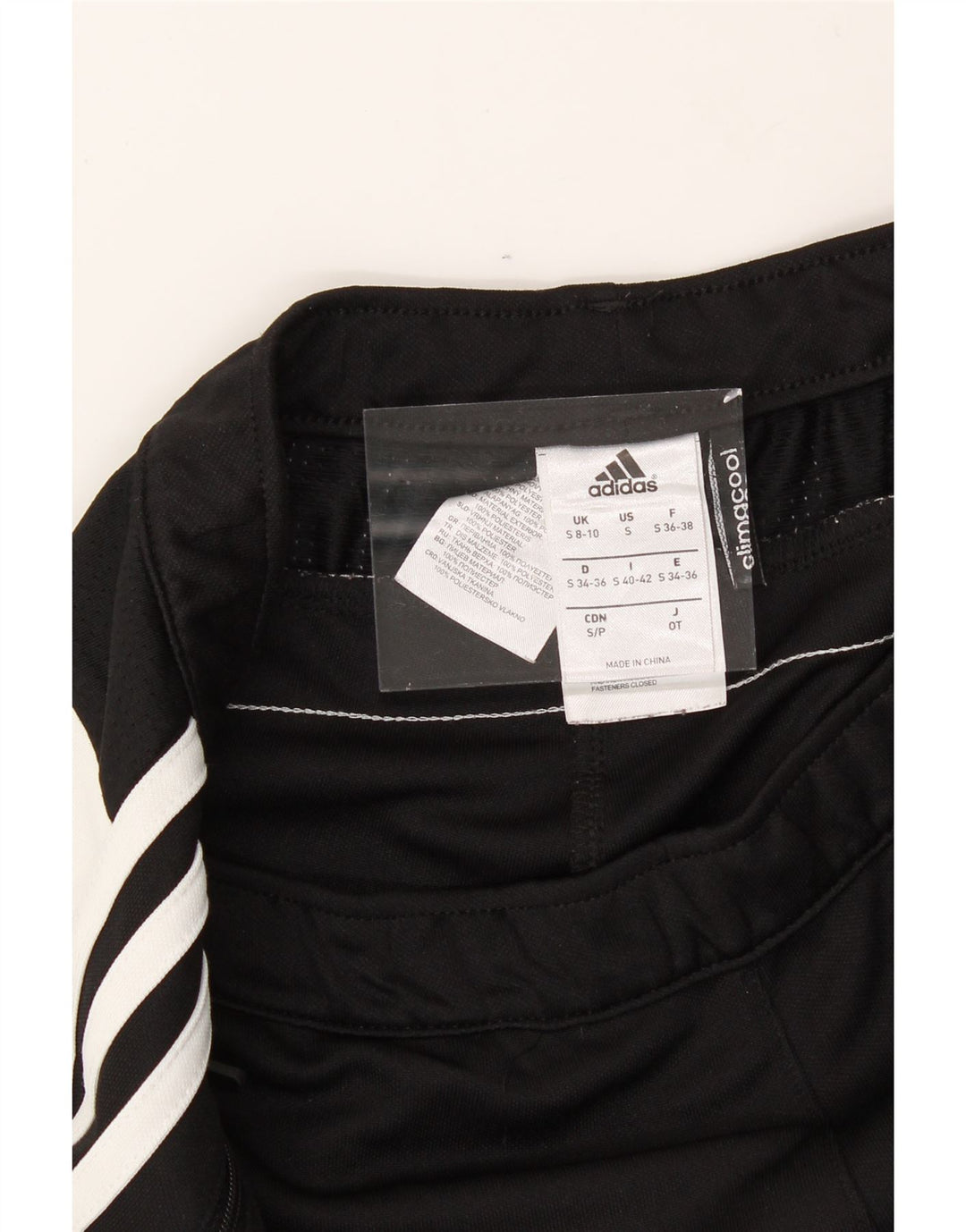 ADIDAS Womens Climacool Tracksuit Trousers UK 8/10 Small  Black Polyester Vintage Adidas and Second-Hand Adidas from Messina Hembry 