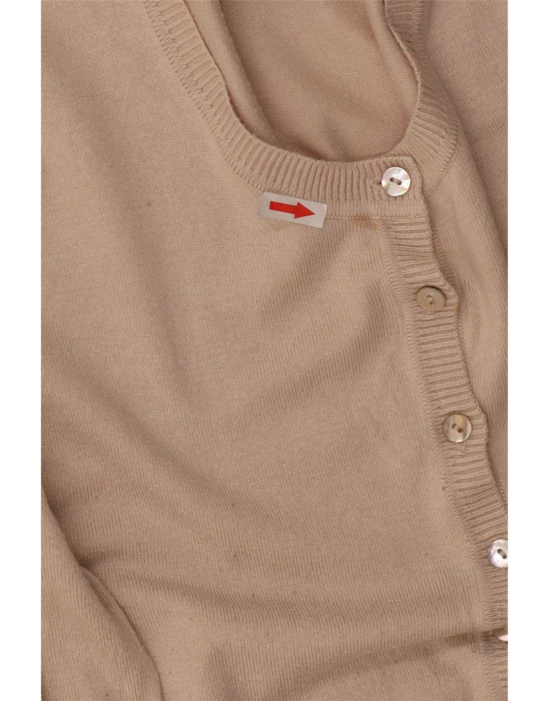 John Lewis dame cardigan sweater UK 12 Medium Beige Viscose