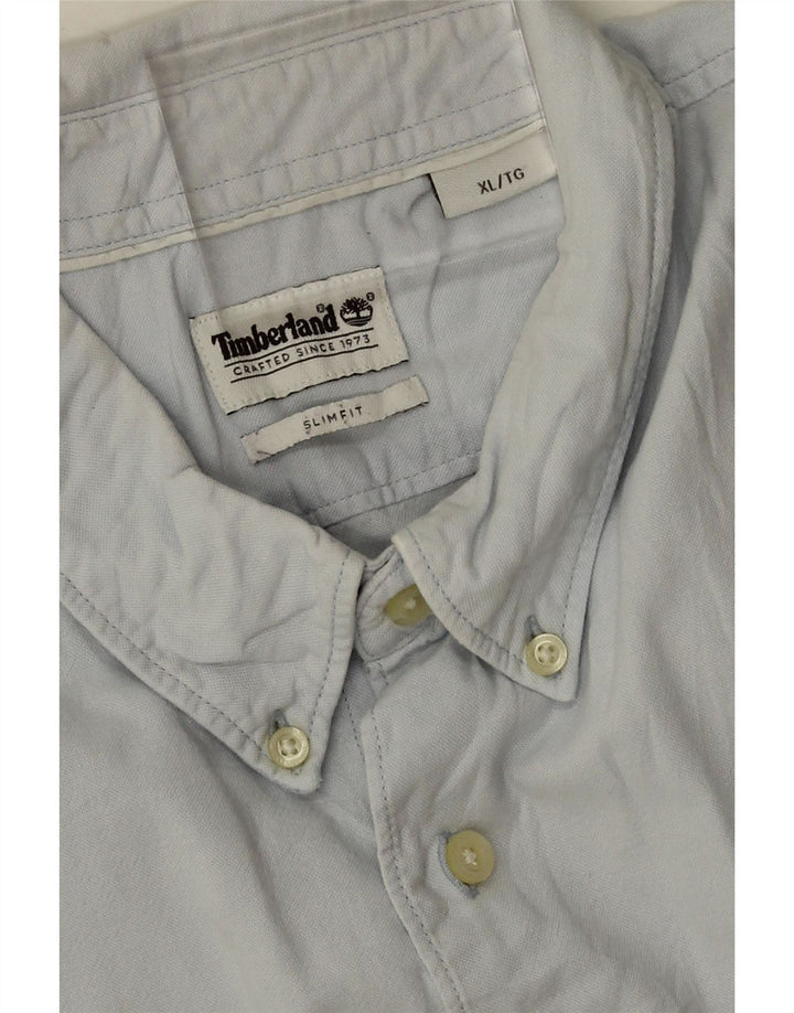 Timberland Herre Slim Fit skjorte XL blå bomuld