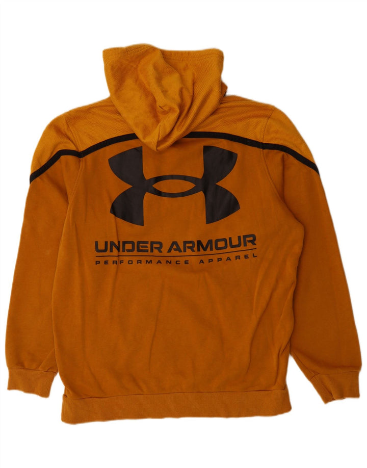 Under Armour Herre hættetrøje Jumper Medium Orange Colourblock Bomuld