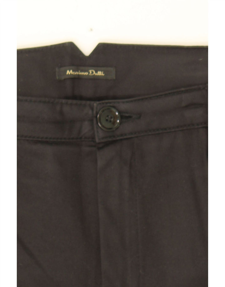 MASSIMO DUTTI Womens Slim Chino Trousers EU 40 Medium W30 L30 Black Cotton Vintage Massimo Dutti and Second-Hand Massimo Dutti from Messina Hembry 