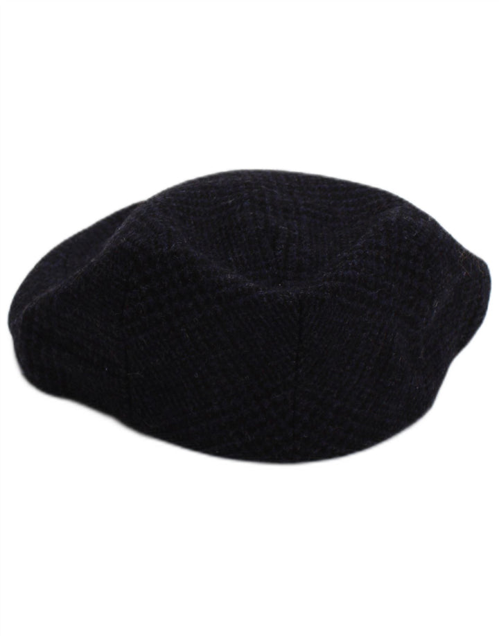 Roderick Charles Herre Flat Cap XL Marineblå Ternet Uld Classic