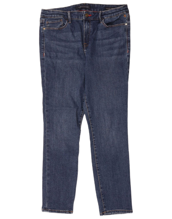 Tommy Hilfiger Dame Raleigh High Rise Slim Jeans US 10 Large W34 L28 Blå