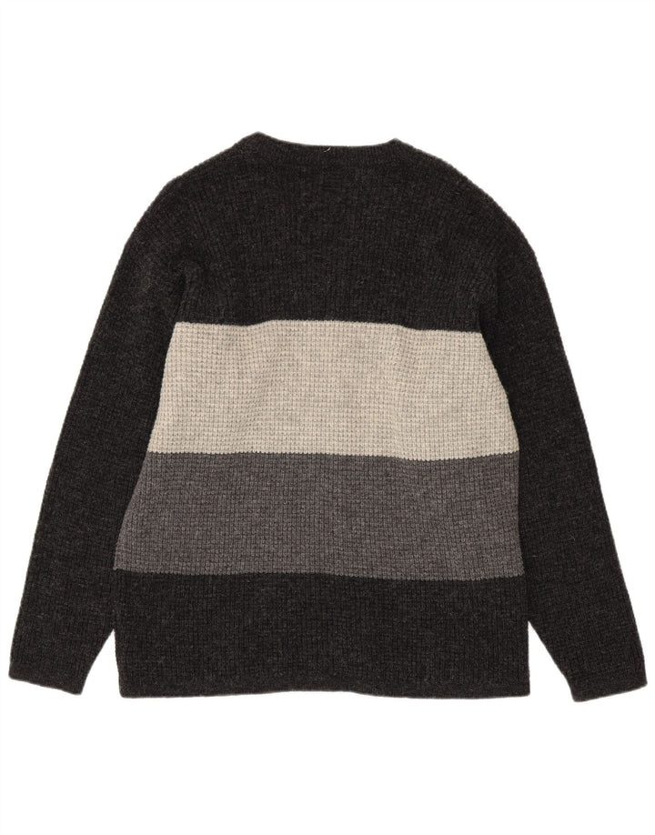 Levi's Herre V-hals sweater Stor Grå Colourblock Virgin Wool