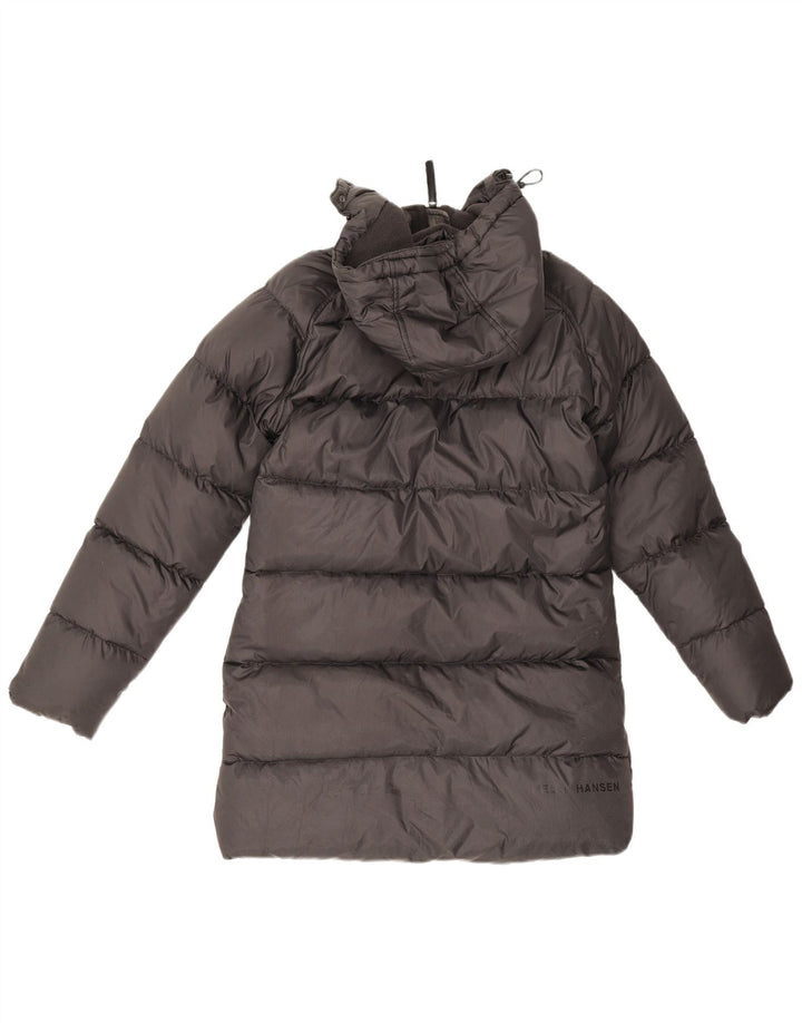Helly Hansen Dame Hætte Oversized Polstret Frakke UK 10 Small Black Nylon