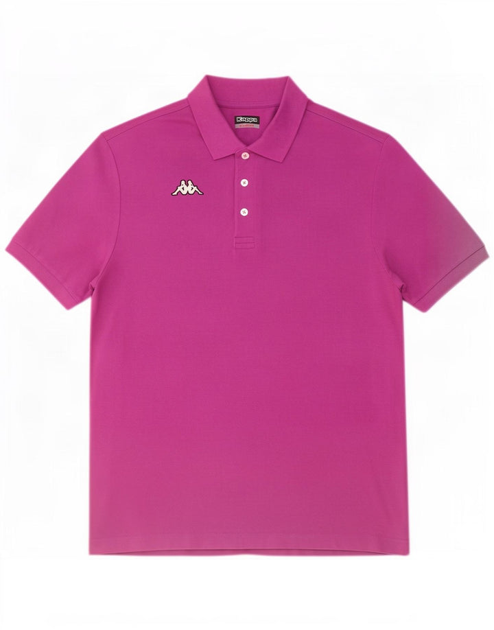 Kappa herre poloshirt XL lilla bomuld