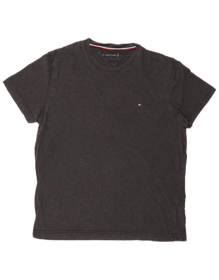 TOMMY HILFIGER T-shirt top til mænd, stor grå bomuld