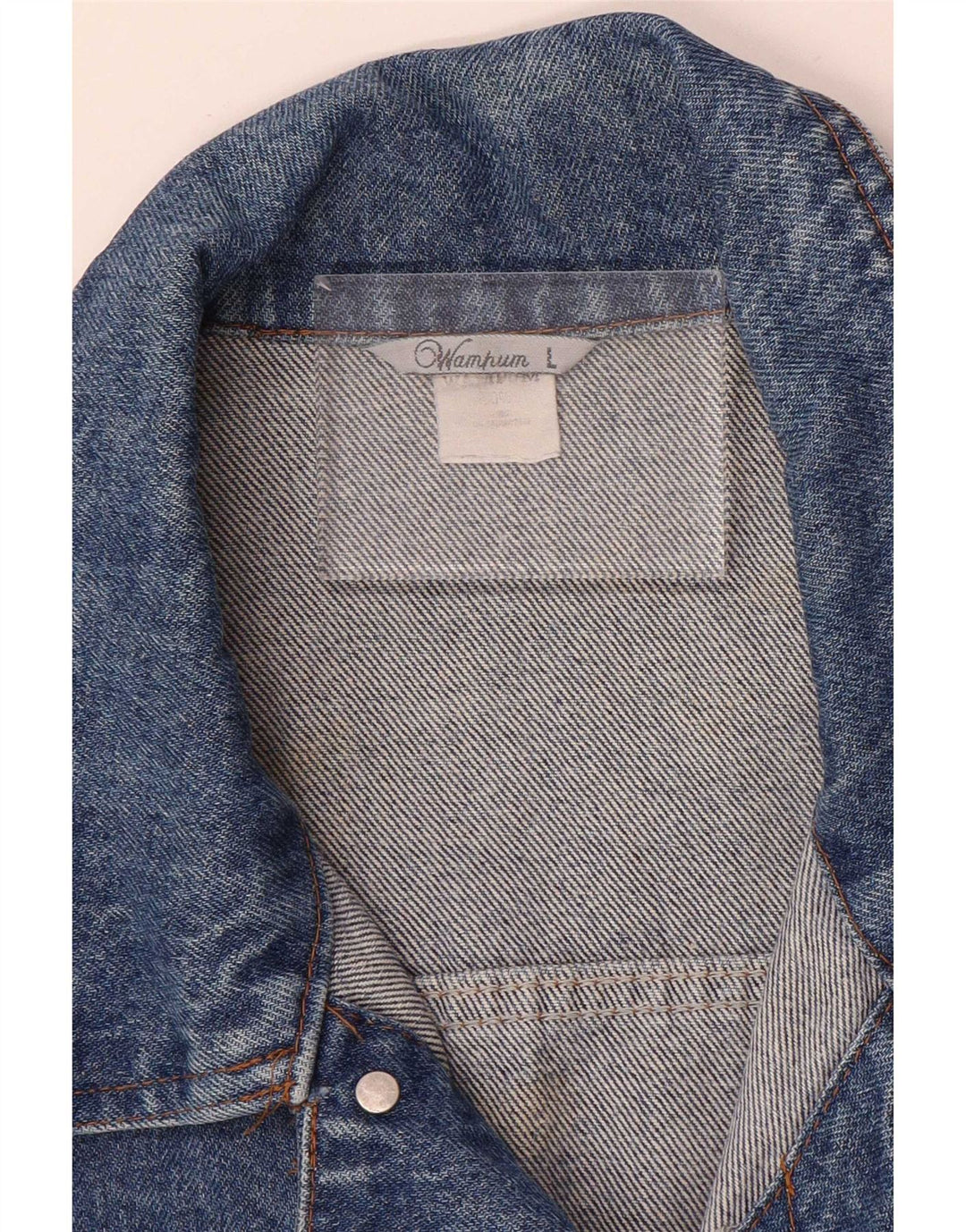 Wampum Herre denimjakke UK 40 Large Blue Cotton