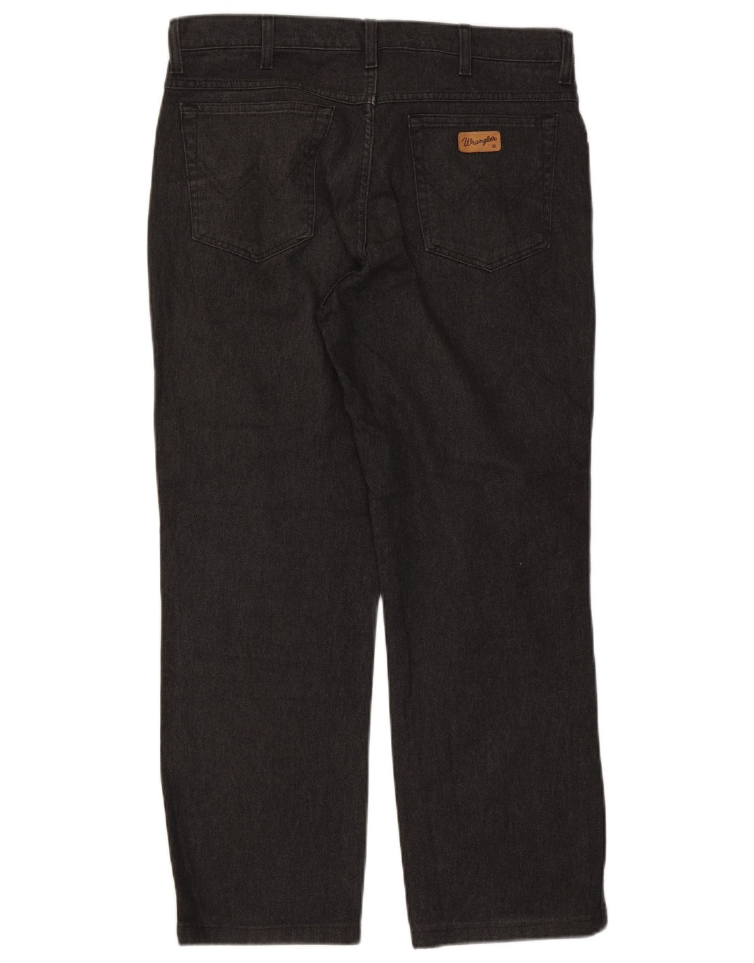 Wrangler Herre Texas Stretch Straight Jeans W36 L28 Sort Bomuld