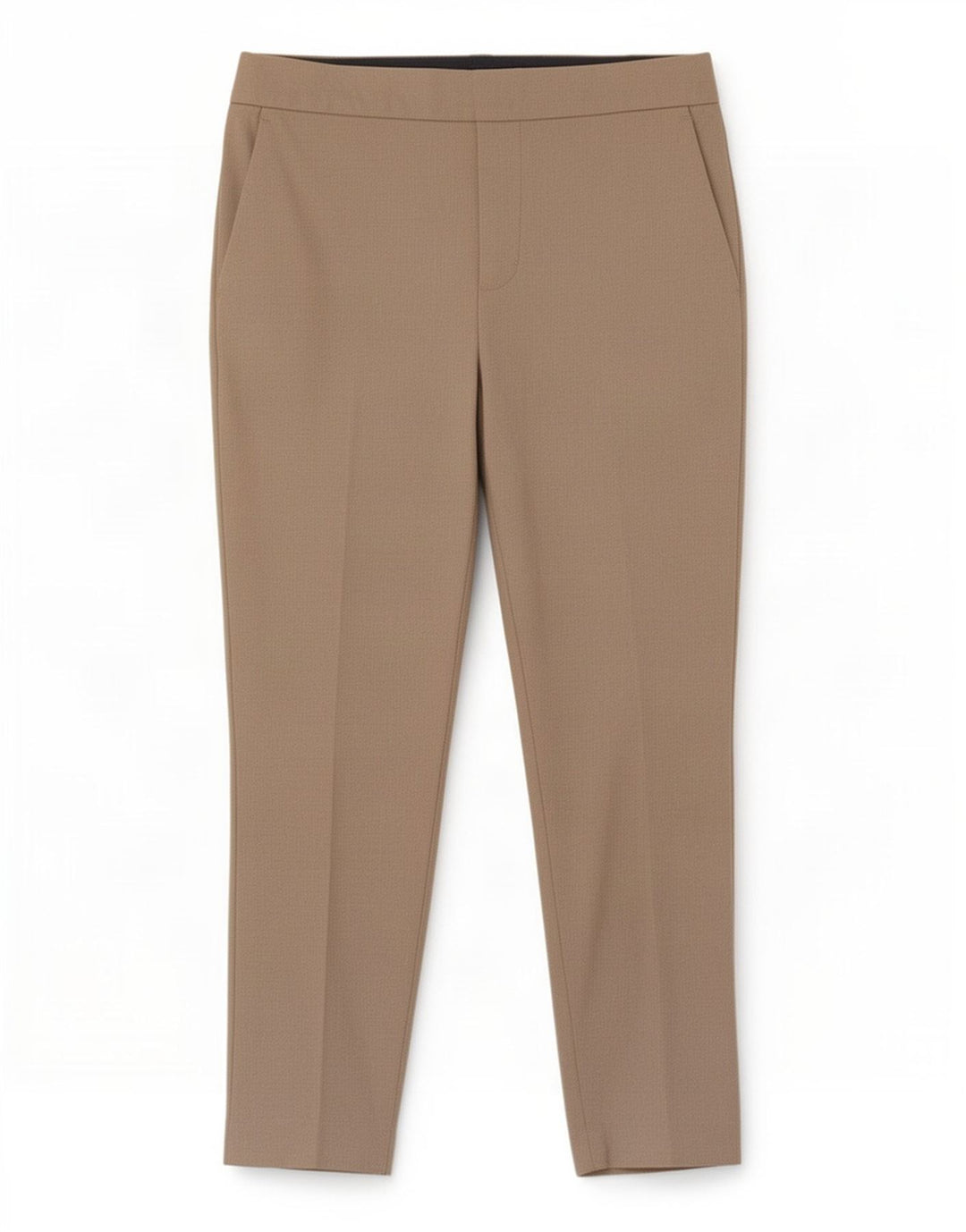 Zara Lige jakkesæt til kvinder Medium W28 L27 Beige Polyester