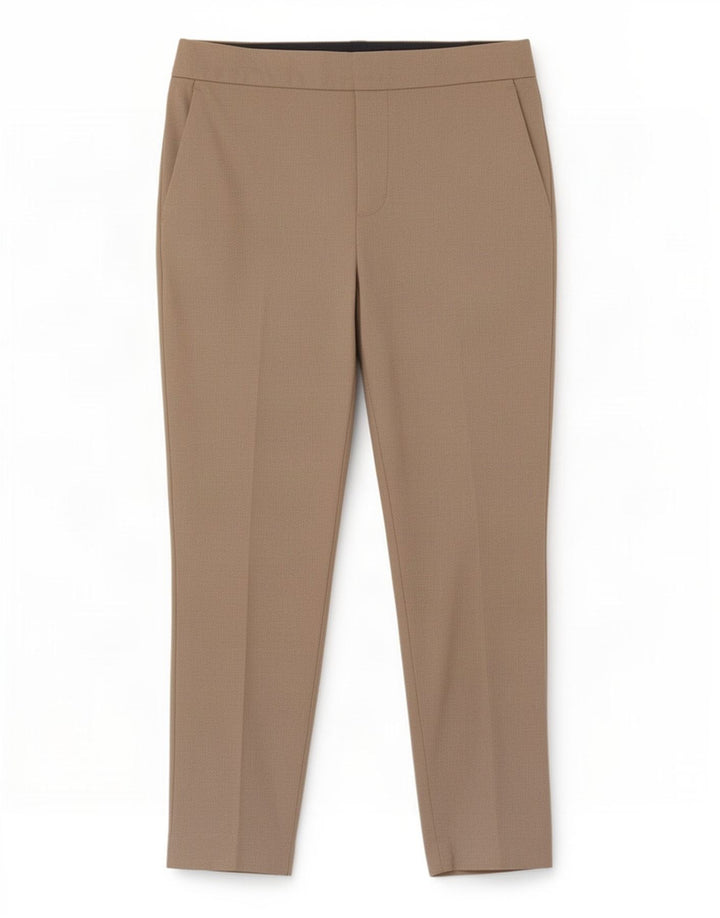 Zara Lige jakkesæt til kvinder Medium W28 L27 Beige Polyester