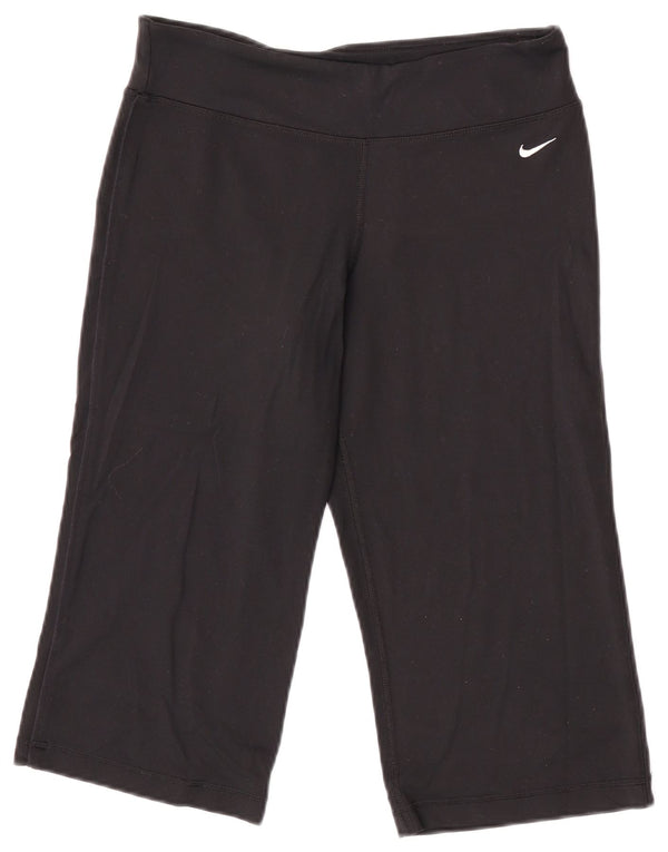 Nike Dame Capri Leggings UK 12/14 Medium Sort Nylon
