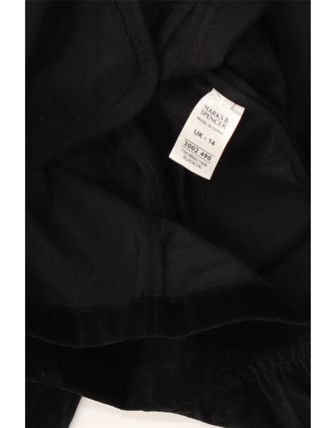 Marks & Spencer Dame 3 Button Velvet Blazer Jacket UK 14 Medium Black