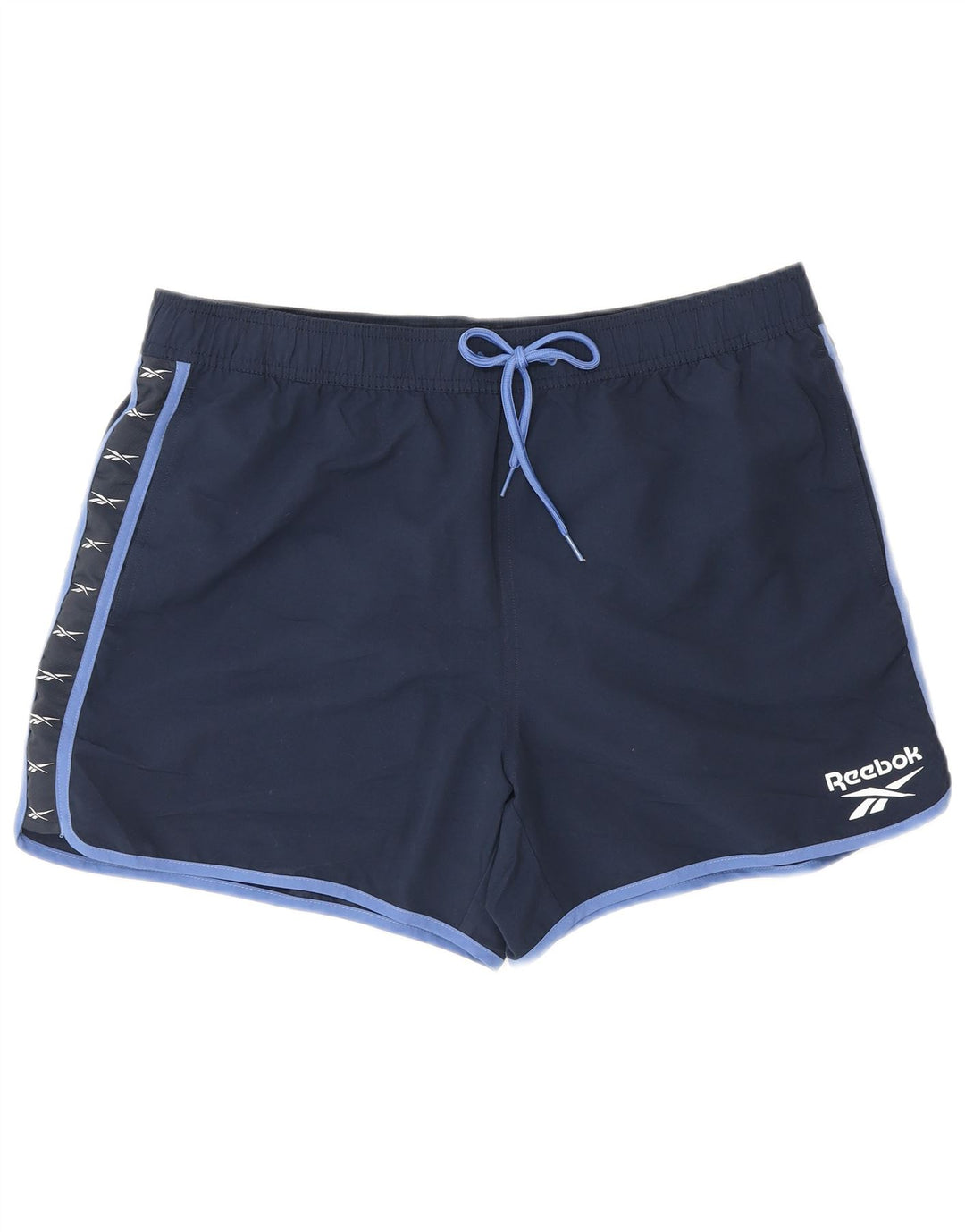 Reebok Dame grafiske svømmeshorts UK 16 Large Navy Blue Polyester