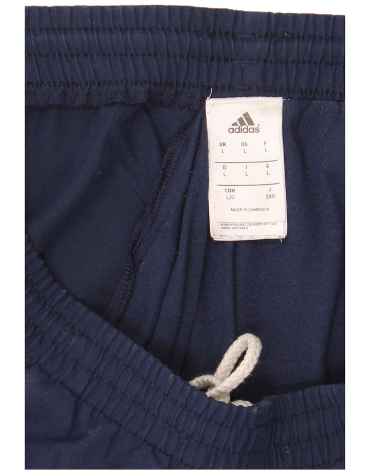 Adidas Herre træningsdragt Bukser Joggers Large Navy Blue Polyester