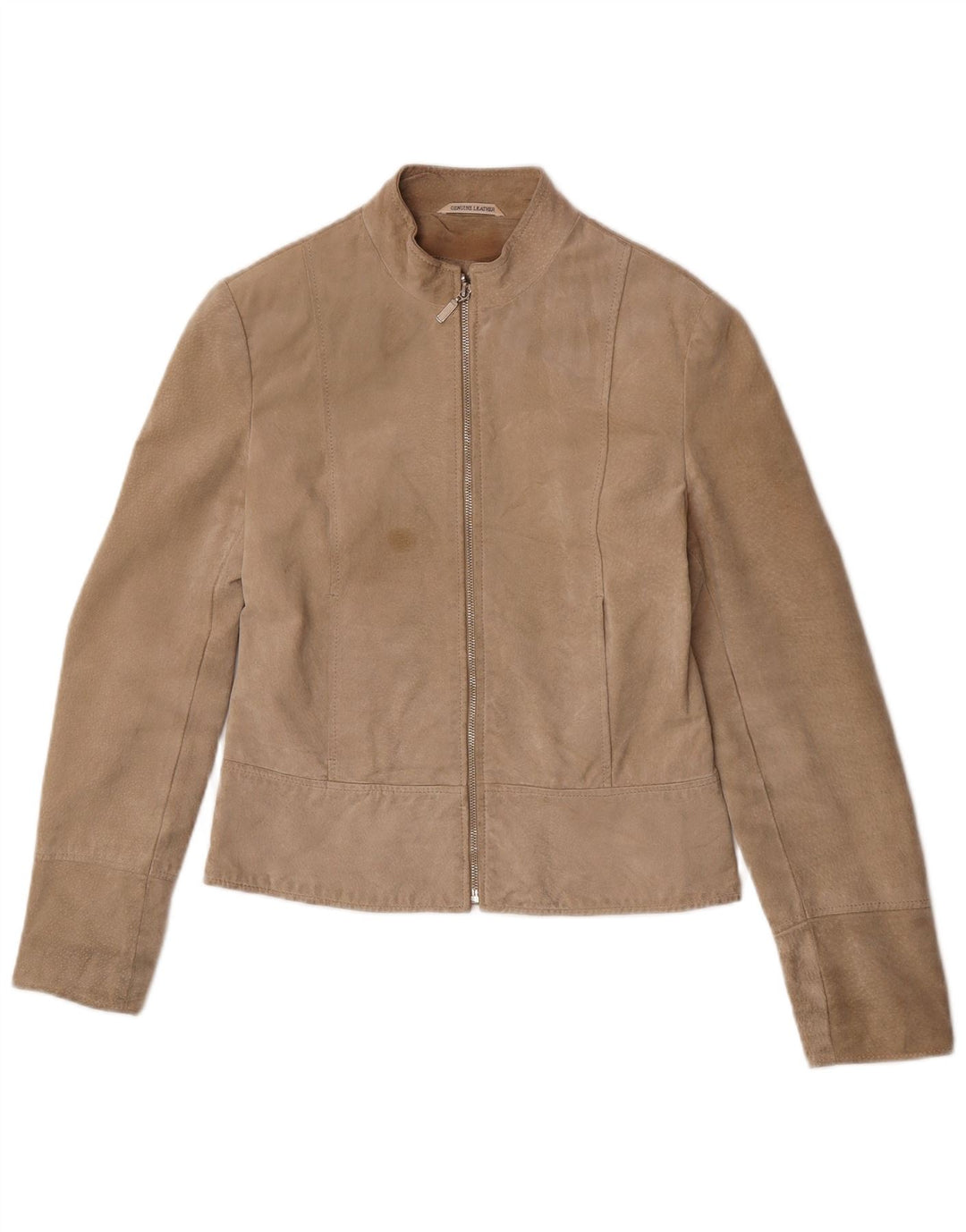 Privilegi Dame Ruskindsjakke IT 42 Medium Beige Læder