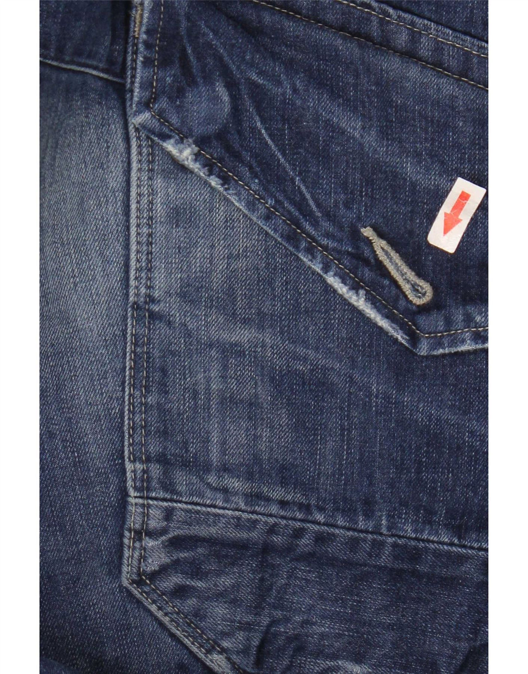 G-Star Straight Jeans til mænd W36 L32 Blå Patchwork Bomuld