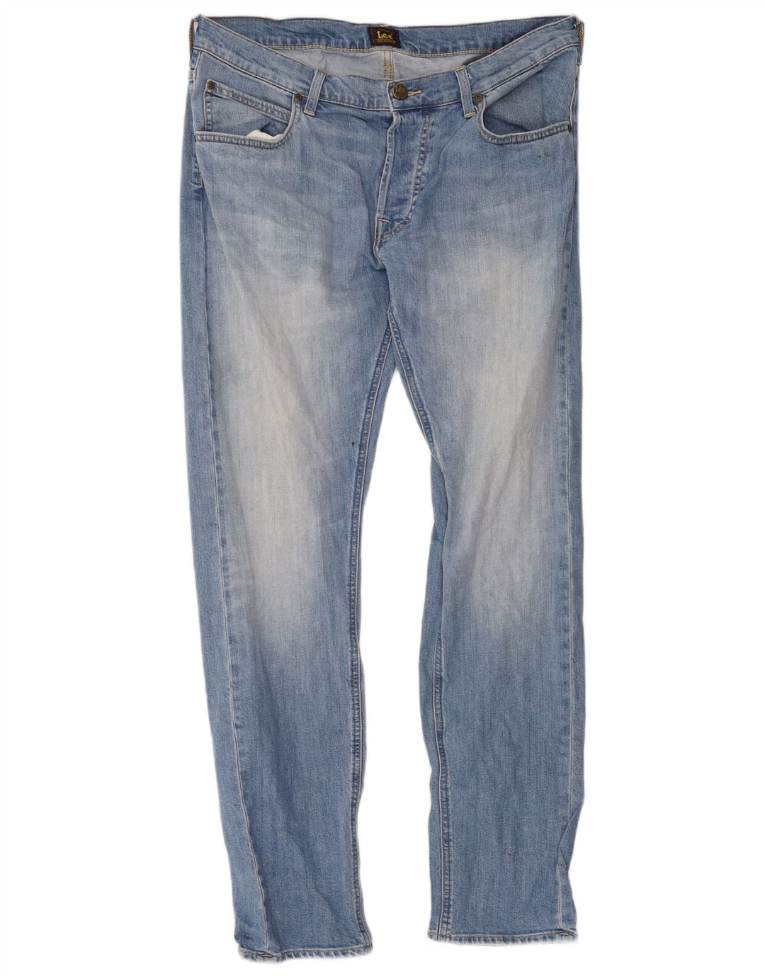 Lee Mens Daren Straight Jeans W34 L32 Blå Bomuld