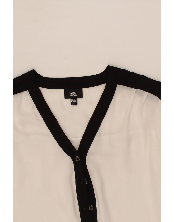 MOSSIMO Womens See Through Pullover Shirt Dress UK 14 Medium White Vintage Mossimo and Second-Hand Mossimo from Messina Hembry 