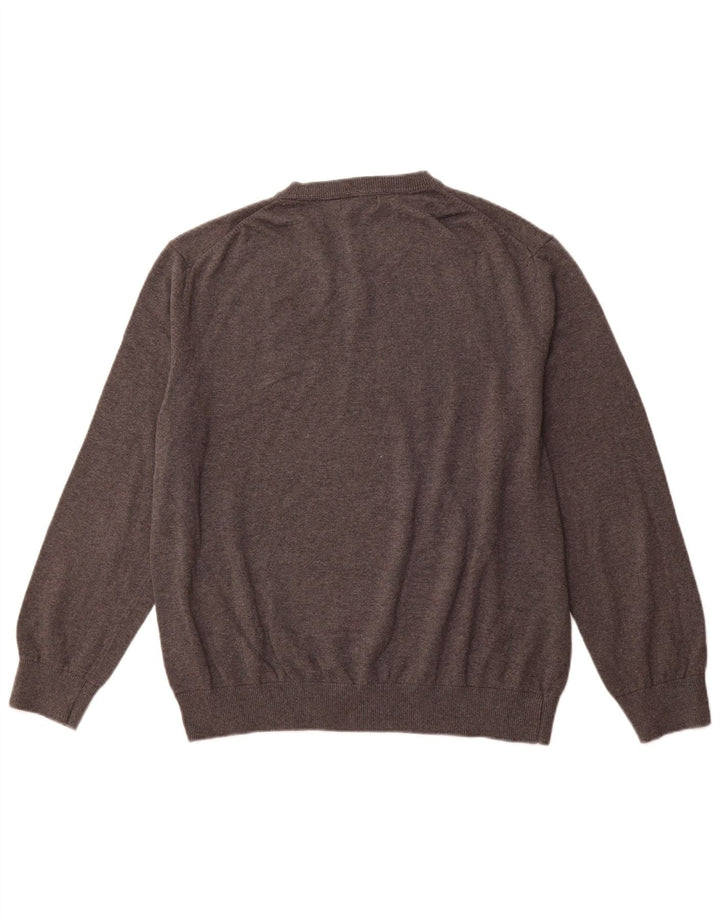 NAUTICA Herre V-hals sweater XL Grå Bomuld