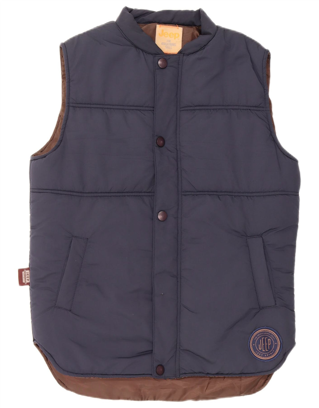 Jeep Herre Polstret Gilet UK 40 Large Navy Blue