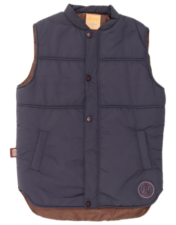 Jeep Herre Polstret Gilet UK 40 Large Navy Blue