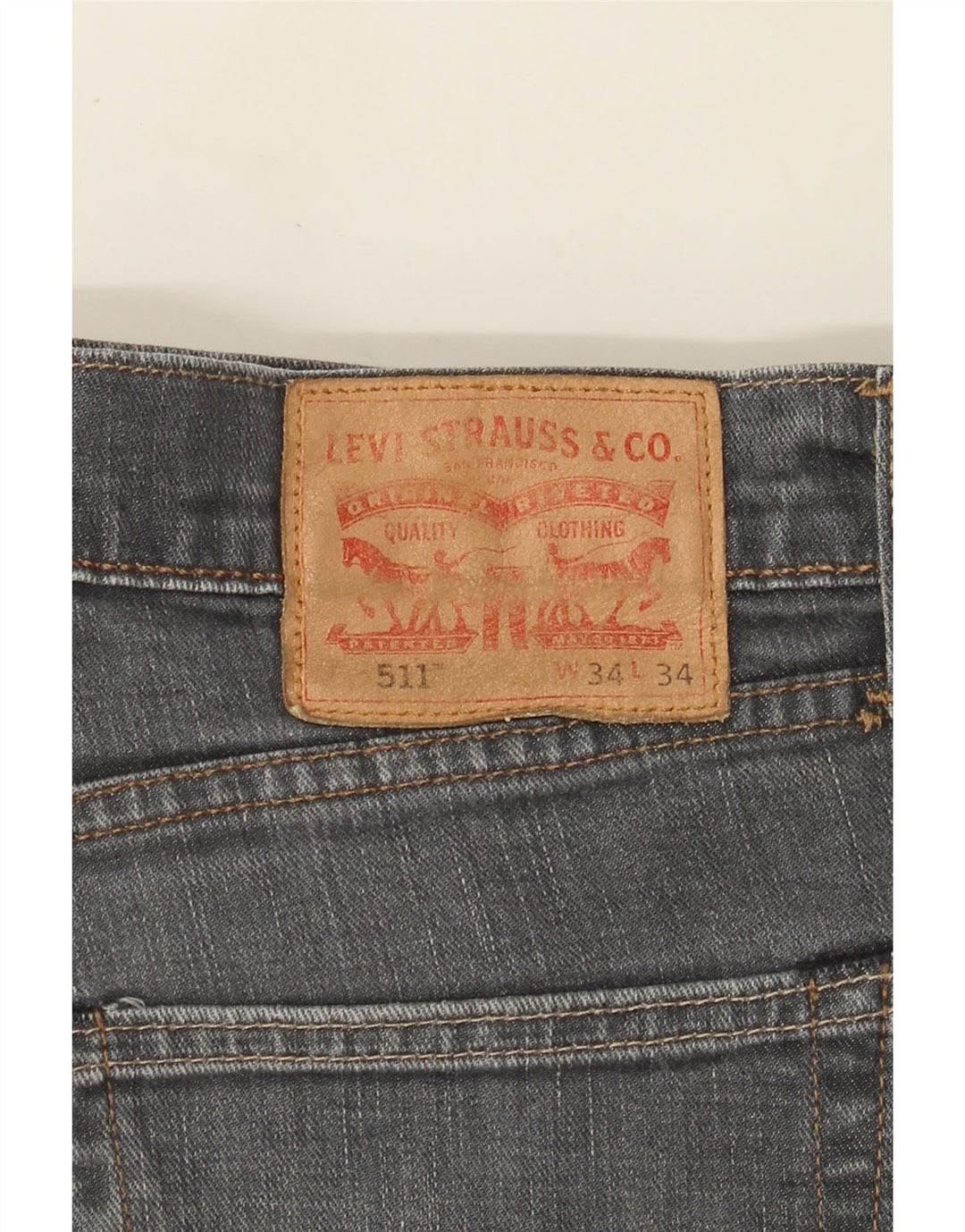 Levi's Herre 511 Slim Jeans W34 L30 Grå Bomuld