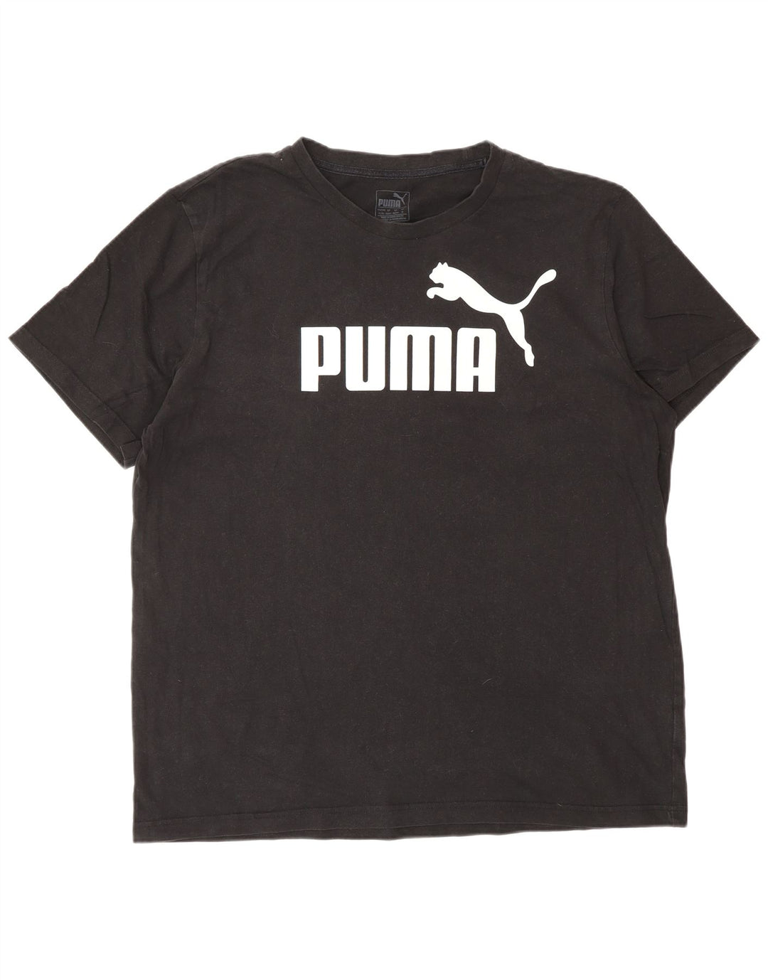 PUMA Herre grafisk T-shirt top XL sort bomuld