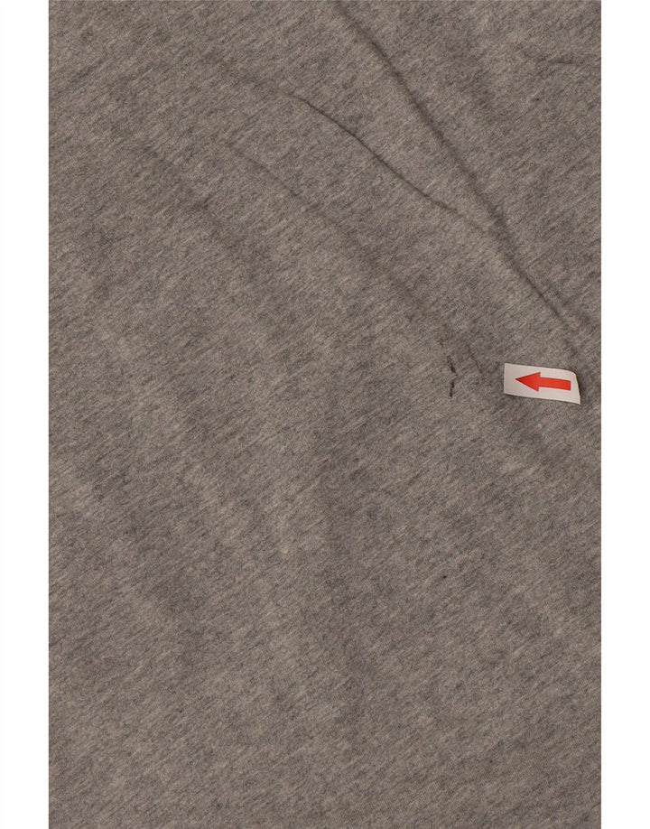 Nike T-Shirt Top UK 14 Medium Grå Bomuld
