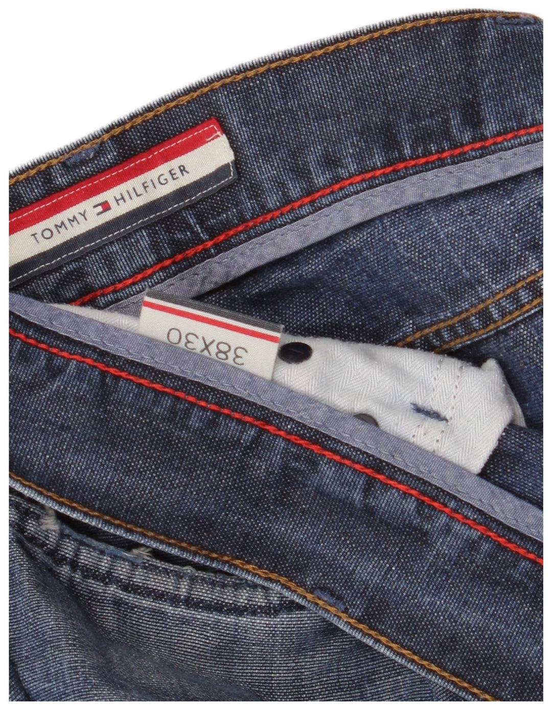 Tommy Hilfiger Straight Jeans til mænd W38 L30 Blå
