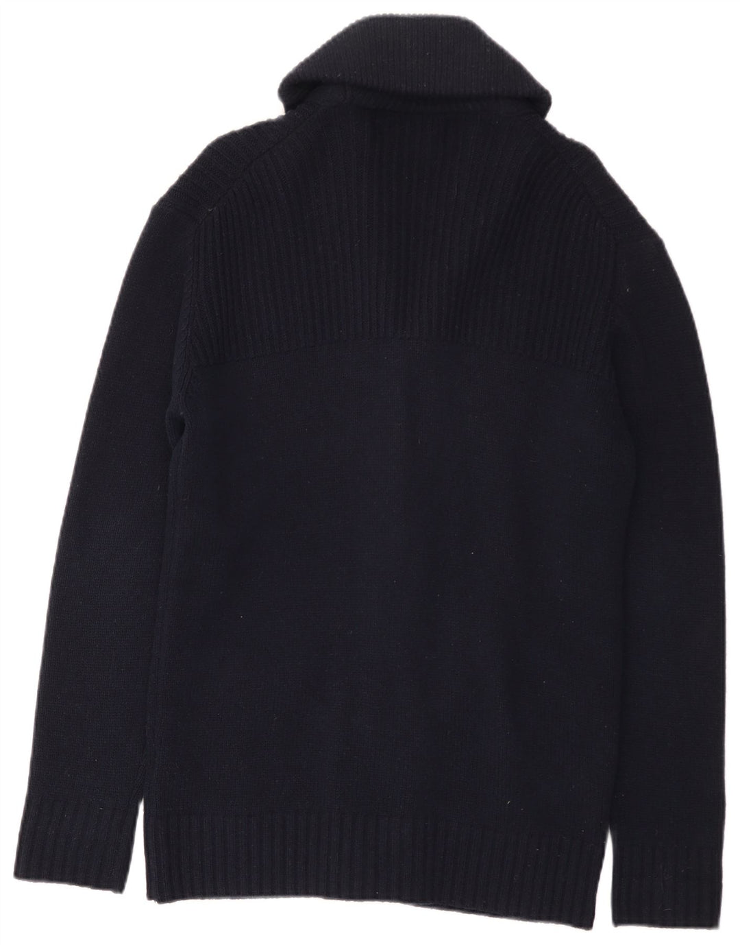 Lyle & Scott Herre cardigan sweater Medium marineblå lammeuld