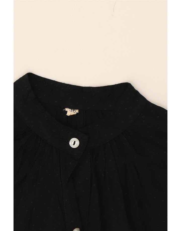 VINTAGE Womens Pullover Shirt EU 36 Small Black Flecked Vintage Vintage and Second-Hand Vintage from Messina Hembry 