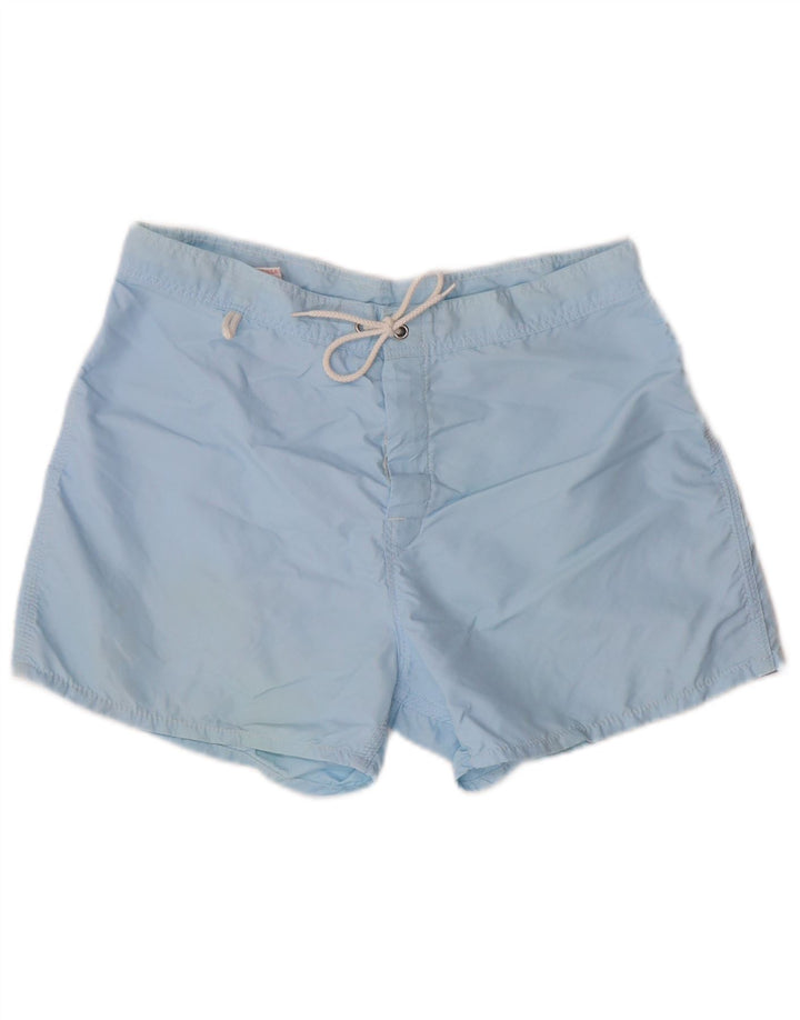 Sundek Badeshorts til mænd W31 Mellemblå stribet nylonstrand