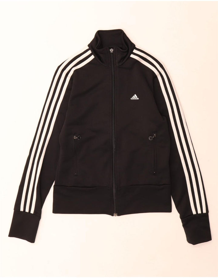 Adidas fuld træningsdragt til kvinder UK 10 Lille sort polyester