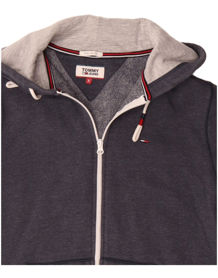 Tommy Hilfiger Herre Regular Fit Hættetrøje Sweater med lynlås lille marineblå