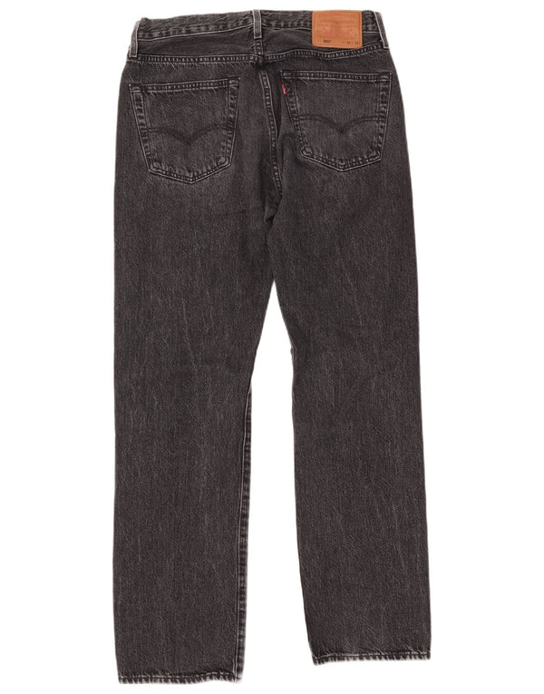 LEVI'S Herre 501 Straight Jeans W32 L32 Grå Bomuld