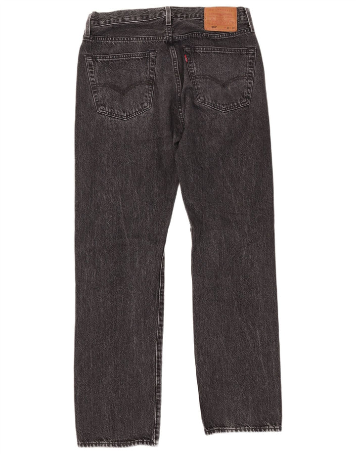 LEVI'S Herre 501 Straight Jeans W32 L32 Grå Bomuld