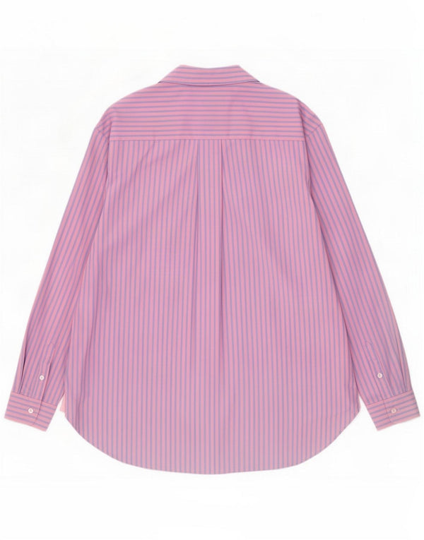 Crew Clothing Dame Relaxed Fit Shirt UK 16 Large Pink Pinstripe Cotton